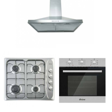 Pack Cuisine Encastrable Inox Orient Plaque Hotte Pyramidale Cm