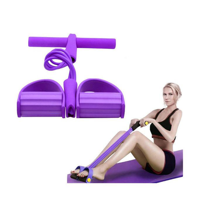 Bandes De Résistance Fitness Avec Poignées - Tube 4 En 1, Pour Bras, Jambes, Abdos, étirements, Débutants Et Femmes