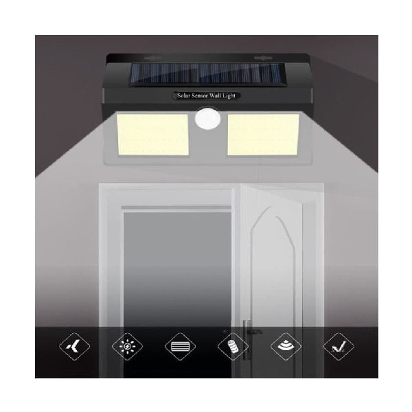 Lampe de sécurité à détecteur LED SSL 40 A avec détecteur de mouvement  infrarouge 50lm+40lm