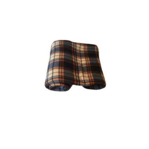 Plaid - 230 cm x 200 cm Motif écossai fin Bleu/Marron/Beige