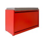 Porte Chaussures Banquette PC27BL - Rouge