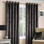 Rideau Velours Gris Foncé 3m*2,8m