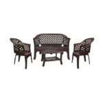 Salon LARIANA + Table Marron