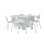 Pack table a tiroir pm + 6 chaises familia