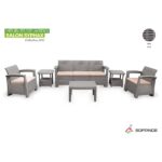 Salon de jardin SYPHAX 5 places Gris