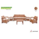 Salon de jardin SYPHAX 5 places light Taupe