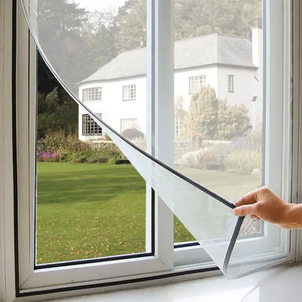 Moustiquaire pour fenêtres à scratch : 130*140 cm (sur mesure) - Promodeal