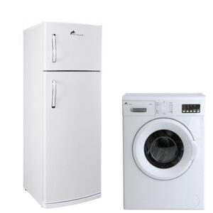 promotion-PACK 01 : Machine à laver Frontale 5 kg Montblanc + Réfrigérateur Montblanc Blanc