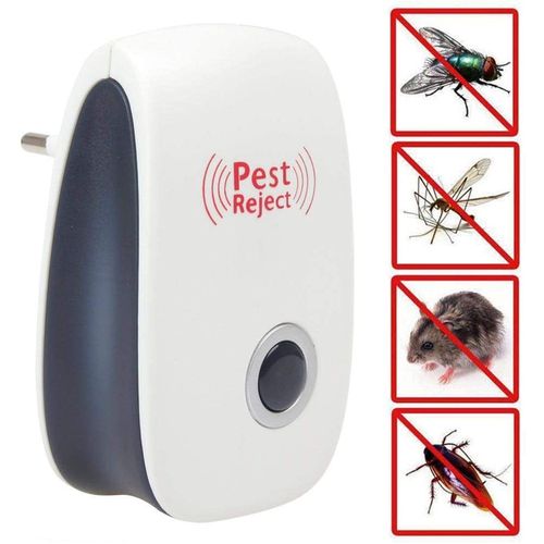 Lot de 4 Appareil Répulsif Ultrasonique - Anti insectes et souris