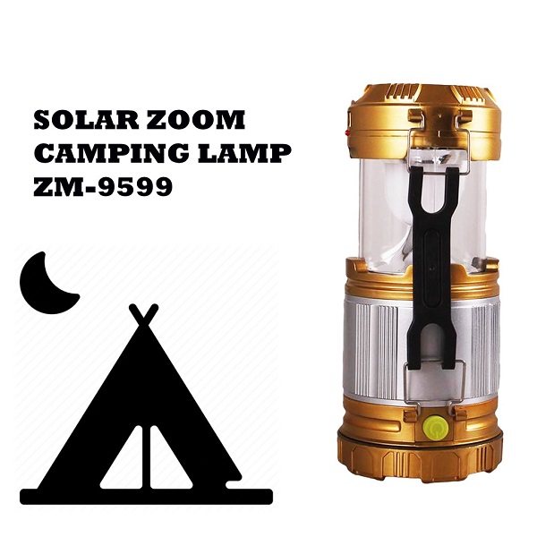 Lampe de tente Berger multifonctions (recharge par câble, solaire