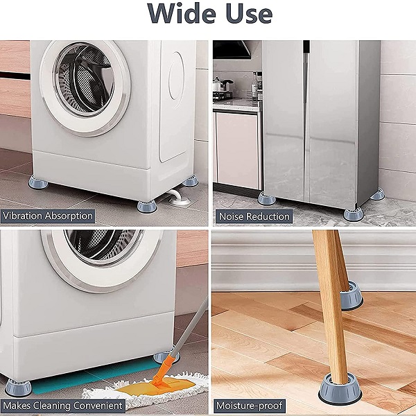 Acheter Tapis Anti-choc carré pour réfrigérateur, 4 pièces, Machine à laver,  coussin Anti-Vibration