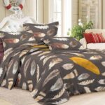 Couette imprimée 2 places 220x240 - plume