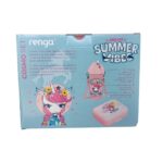 Renga Ensemble boite a goûter + bouteille d'eau en plastique alimentaire rose fushia – Image 5