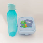 pack goûter : boite yummy time + bouteille bleu