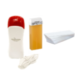 Pack épilation waxess: chauffe cire + cartouche roll on cire + lot de 100 papier dépilatoire