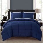 Couette Uni 2 places  Gris-Bleu