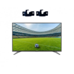 Téléviseur LED TORNADO 32" Smart HD avec récepteur intégré – GRIS 32ES1502X + support mural + abonnemet 12 Mois