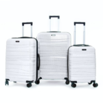 Ensemble 3 valises, en Polypropylène incassables TITOU blanc