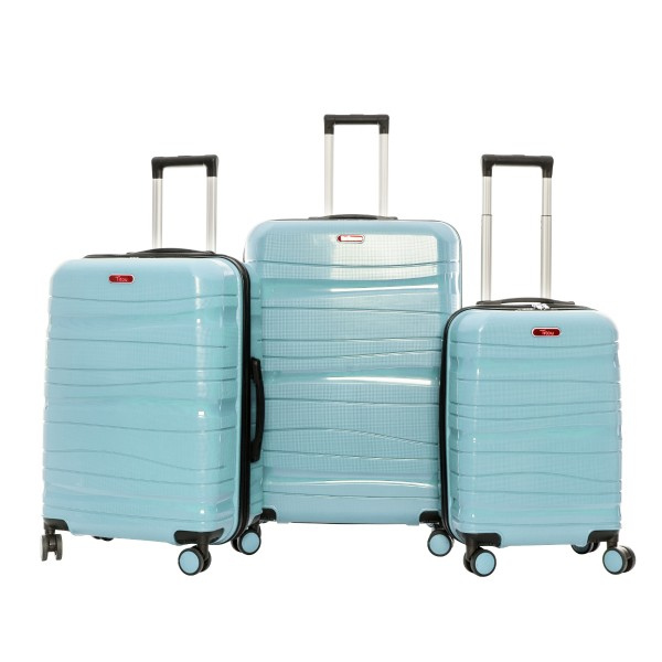 Set De 3 Valises Bonnlo (75, 63 Et 52 Cm) - ABS Résistant, Roues 360°, Intérieur Organisé - Pour Voyage Et Déménagement