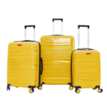 Ensemble 3 valises, en Polypropylène incassables TITOU Jaune