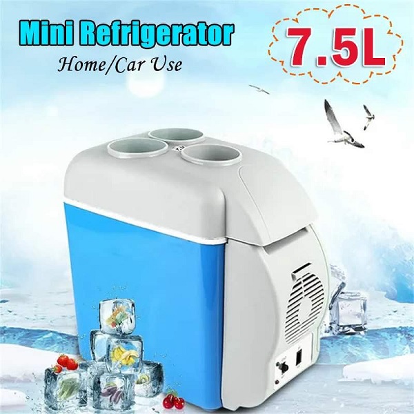 Mini réfrigérateur de voiture portable à double usage chaud et froid 7.5 L  - Promodeal