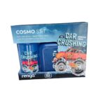 Renga Ensemble boite a goûter + bouteille d'eau en plastique alimentaire monster truck – Image 2