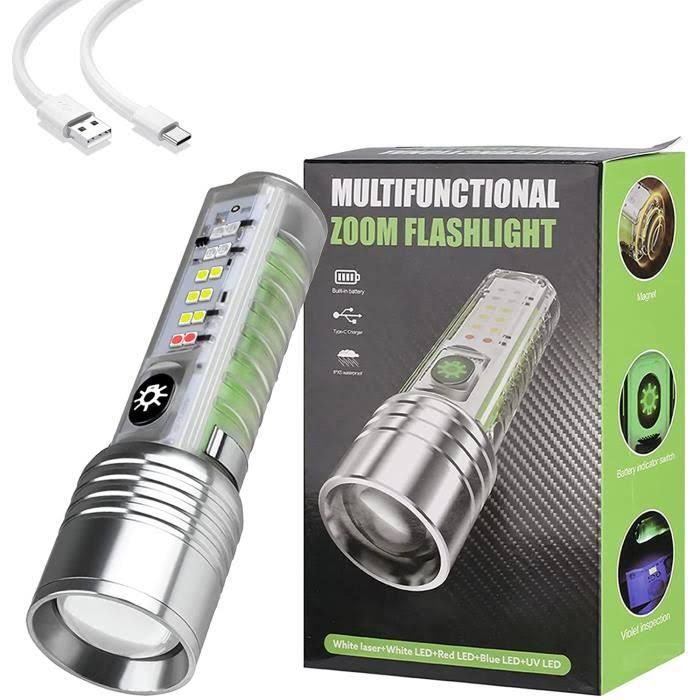 Mini lampe de poche porte-clés, lampe de poche laser ultraviolet