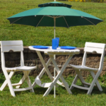 Pack Table et 2 chaises Ruspina avec parasol