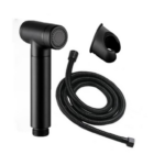 Pulvérisateur de Bidet à main- Flexible de toilette Noir
