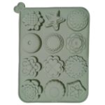 Moule silicone 12 Cavités Chocolat, Gelée motif fleur