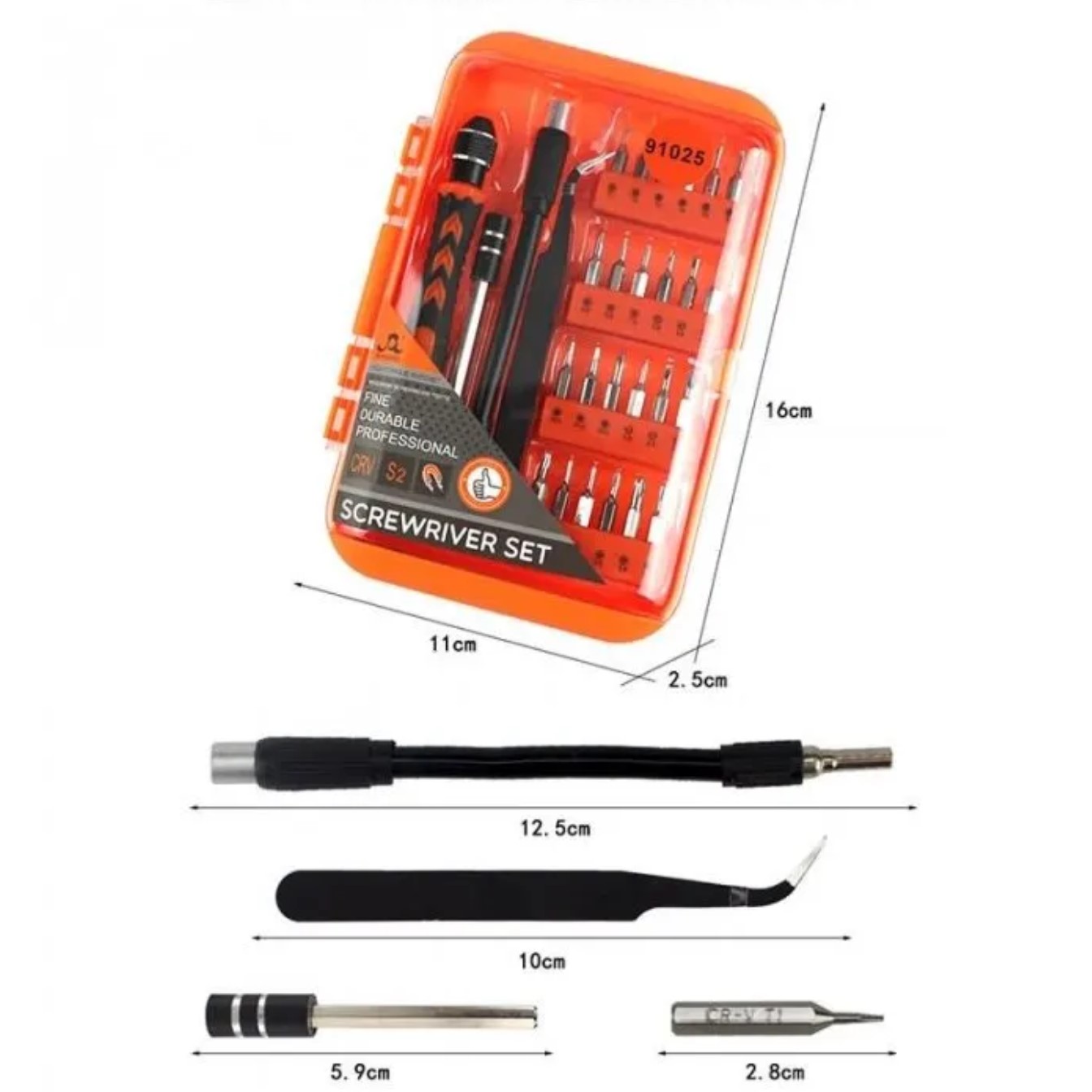 Kit Mini Tournevis De Précision 6 Pièces - Pour Lunettes, Montres, Bijoux - Têtes Phillips Et Plates