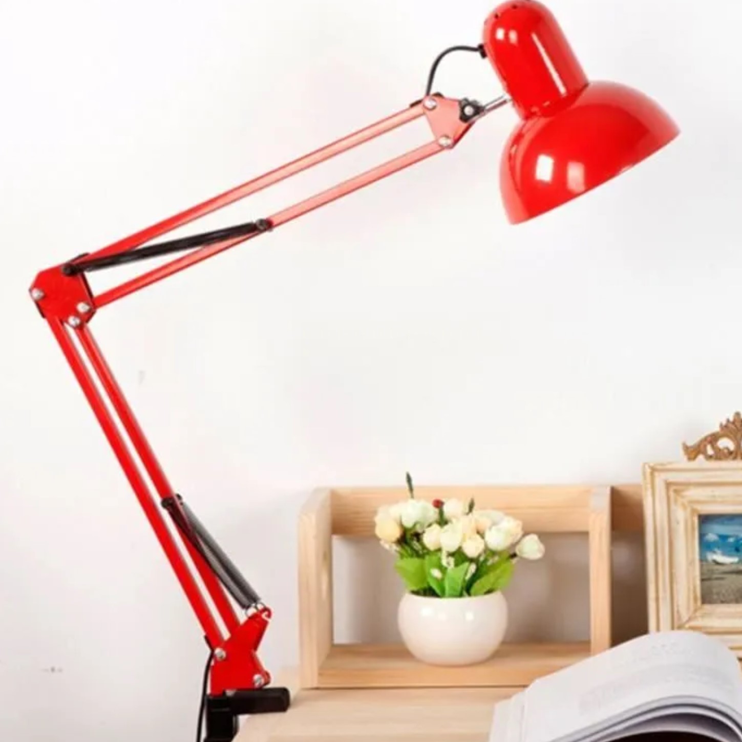 3 Pinces De Fixation Pour Lampe De Bureau - Support Universel En Métal/plastique, Base Noire, Pour Table Jusqu'à 4,5 Cm D'épaisseur