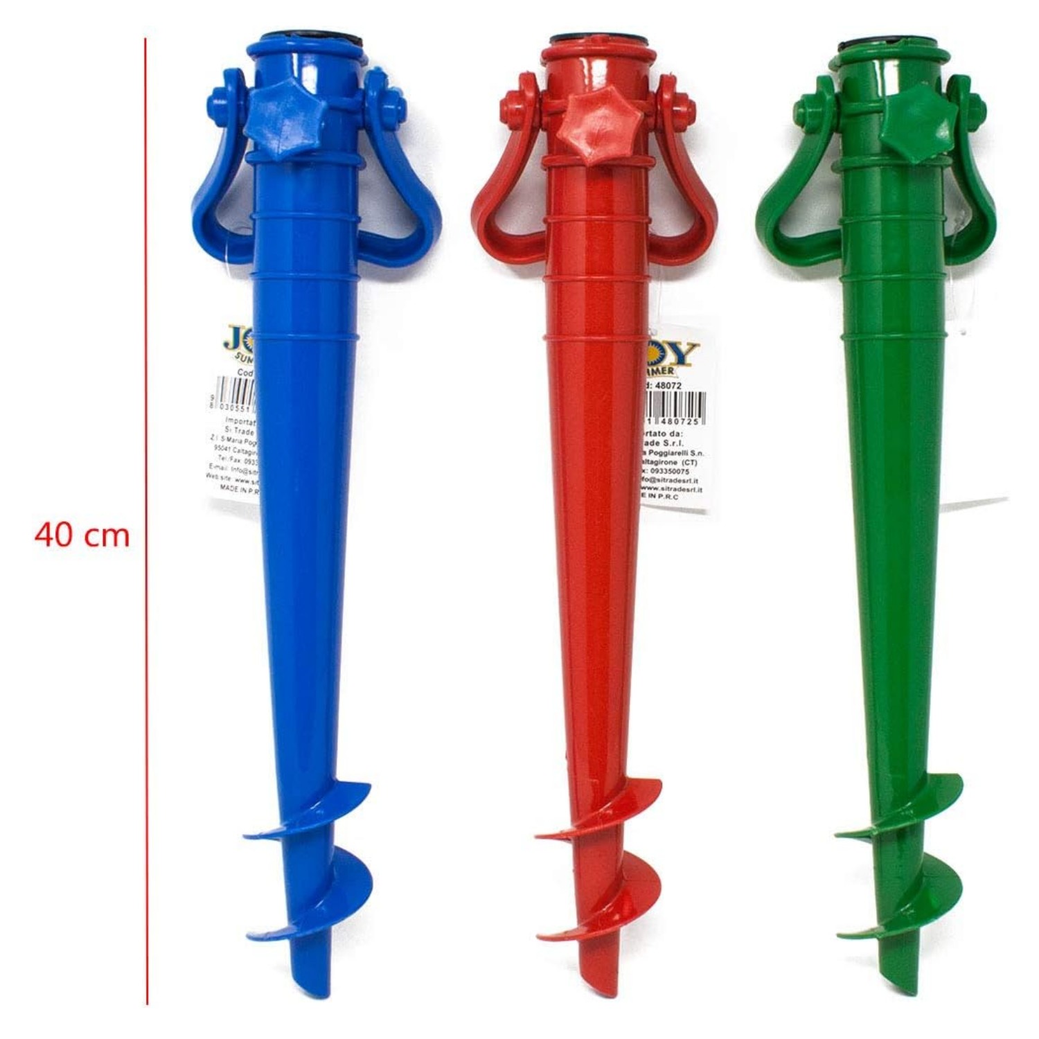 Piquet Pour Parasol De Plage 42 Cm En ABS - Diamètre 20-32mm, Léger, Résistant Aux UV (couleur Aléatoire)