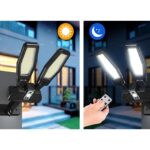 Lampes solaires à double tête avec capteur de mouvement