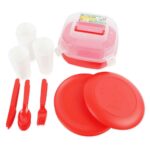 Kit couvert - 31 pièces - Pour plage & camping Sotufab-Rouge