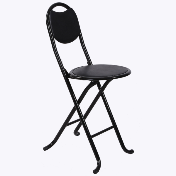 chaise métallique noir