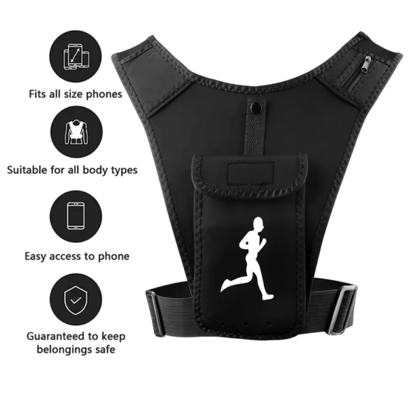 Gilet de Course avec Support de téléphone