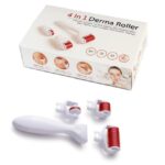 Derma roller 4 en1-3 Rouleaux de Massage et Soins du Visage
