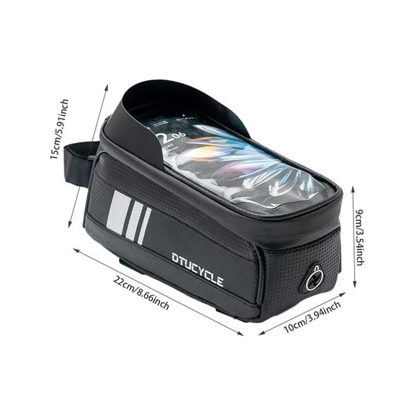 Sac Porte-Bagages Vélo RELAXDAYS - Avec Glacière Intégrée, Étanche, Bandes Réfléchissantes, Noir
