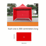 Bâche latérale 3 côté  pour tente 3m x 3m – Image 5