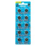 Lot de 10 Piles LR44 B1 électroniques alcalines Vinnic