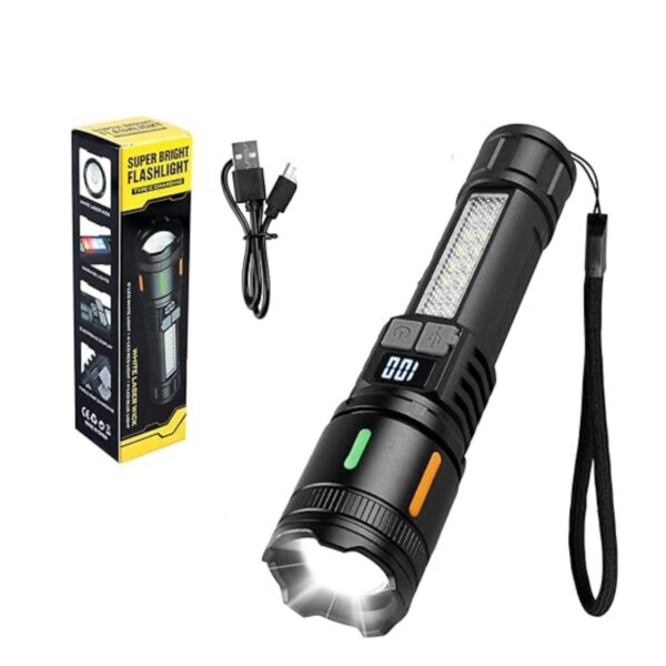 Lampe Torche LED Ultra Puissante rechargeable avec Zoom