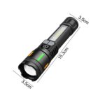 Lampe Torche LED Ultra Puissante rechargeable avec Zoom – Image 8