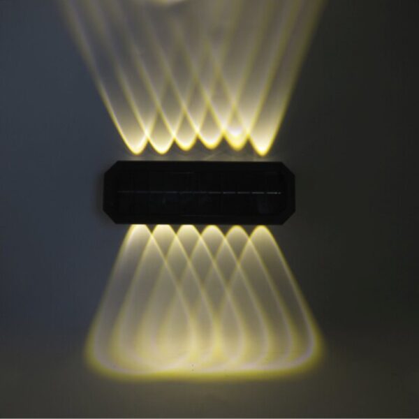 Applique murale solaire 12LED (lumière blanche -chaude )