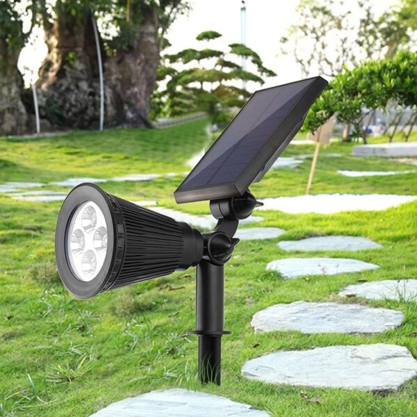Projecteur solaire réglable pour jardin