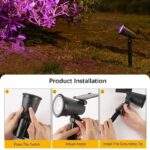 Projecteur solaire réglable pour jardin – Image 6