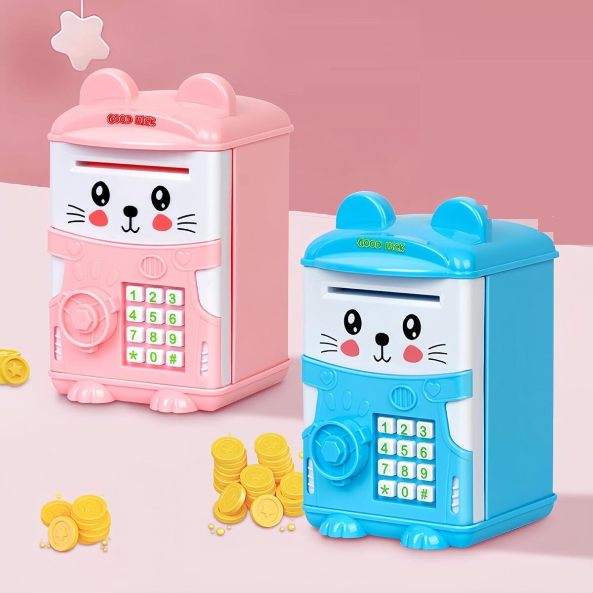 Tirelire électronique pour enfants en forme de souris – Image 1