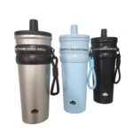 Bouteille d'eau portable anti-fuite avec sangle – Image 2