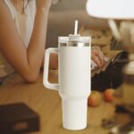 Mug Isotherme avec Paille et Poignée – Image 3