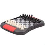Jeu d'échecs magnétique BW avec pions